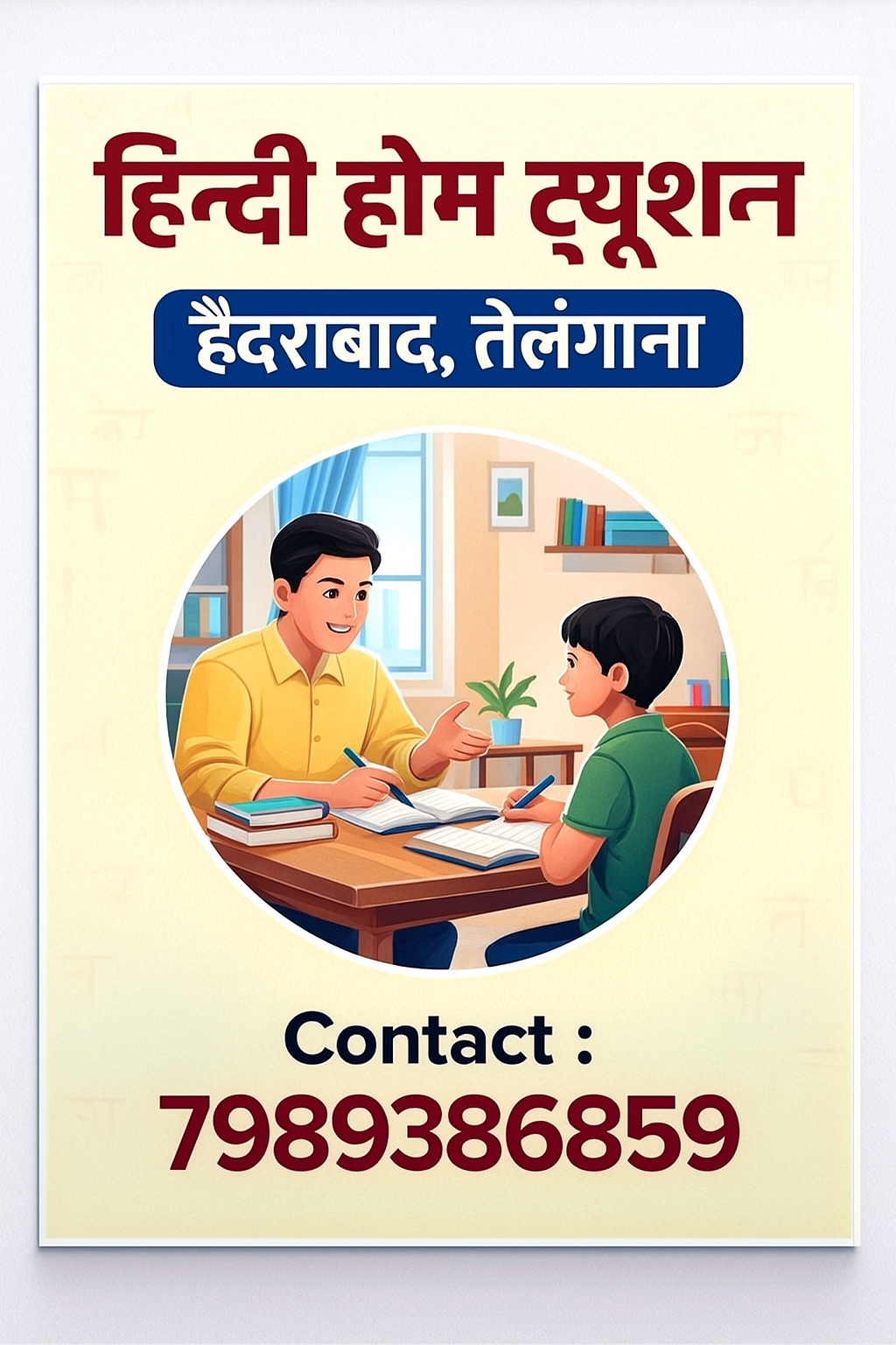 Hindi Tuition Teacher Available